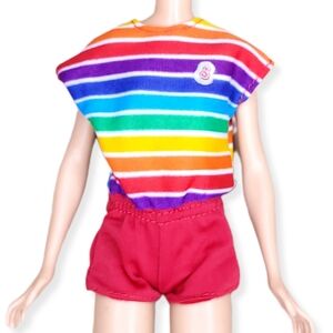 Barbie Skipper 1985 So Active Fashions Shorts Romper Rainbow  Mattel Vtg #7978